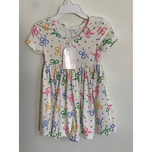 Mila & Rose Tied in Love S/S Pocket Twirl Dress NWT size 2T - Picture 5 of 6